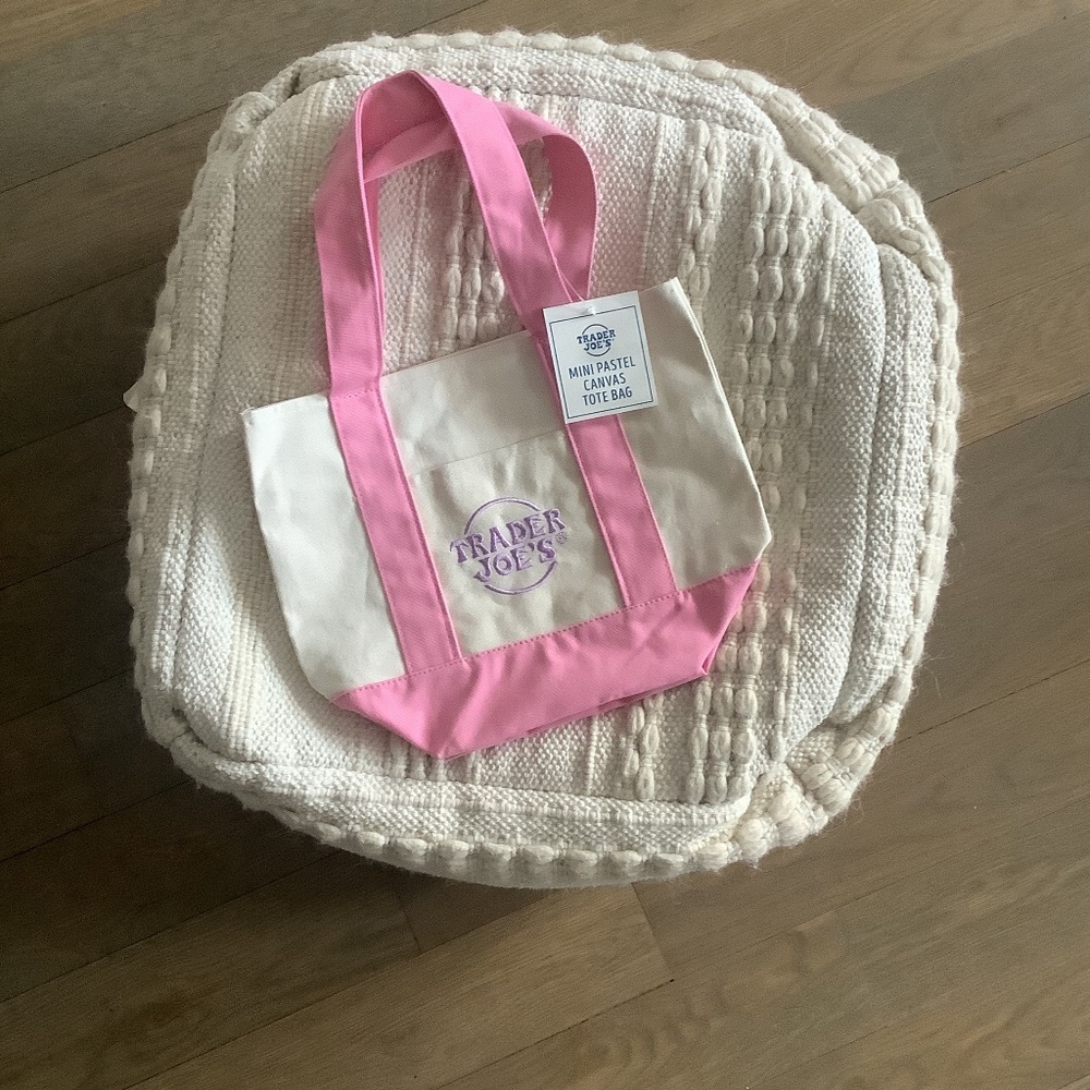 Trader Joe’s Mini Pastel Canvas Tote